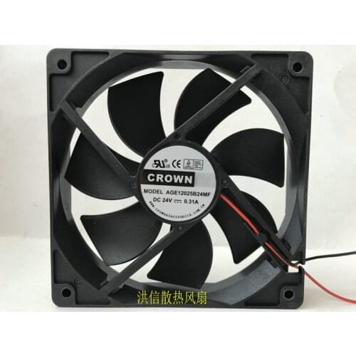 Original CROWN 12025 AGE12025B24MF DC24V 0.31A industrial computer inverter fan