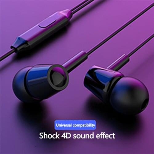 Wired Headset 3.5mm In-ear Earbuds Headphones With Mic Stereo Gaming Earphones For Computer Xiaomi Smartphone Headphone