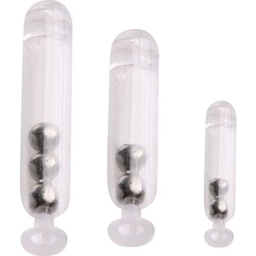 Fishing Accessories 10pcs Worm Jig Fishing Lure Baits Rattles Insert Tube Rattles Shake Attract Fly 27/21/15mm