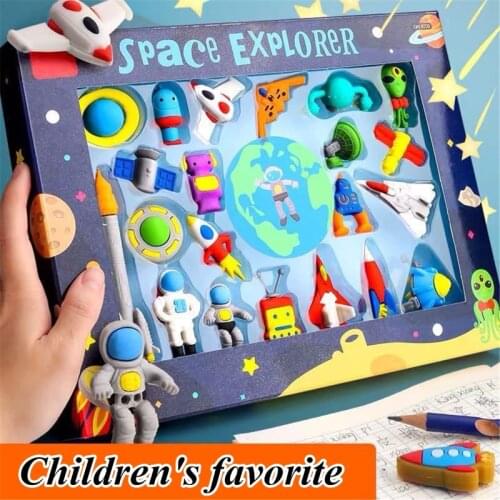 Funny Space Dinosaur Princess Eraser Suit Childrens Favor School Supplies 24BB