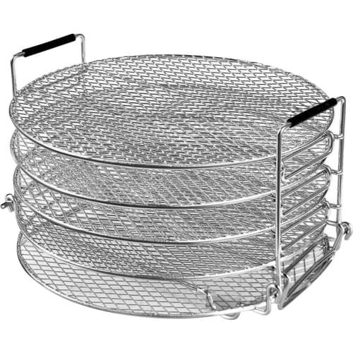 Dehydrator Rack 5-tier Stackable Stainless Steel Food Drying Stand For Air Fryer Pressure Cooker Kichen Accessories