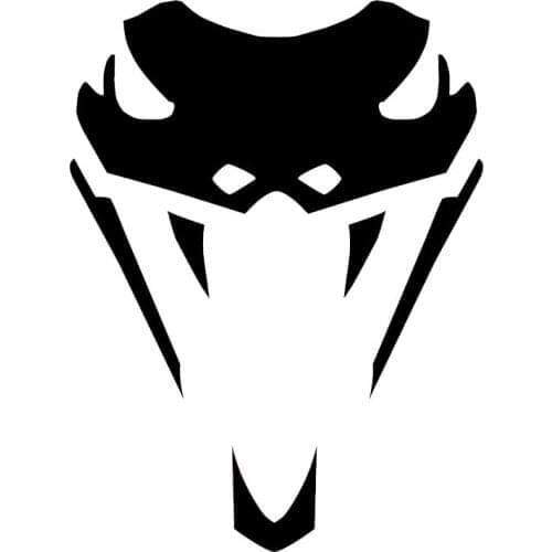 Scary Snake Head Fashion Car Sticker Pvc Personality Window Sunscreen Waterproof Decal Customizable Colors10cm * 13.4cm