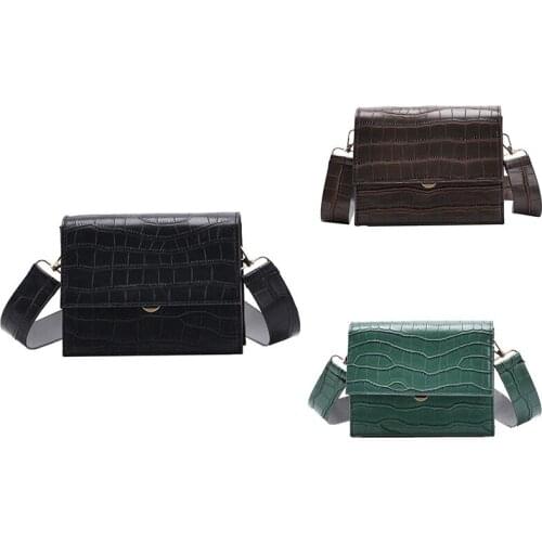 Stone Pattern PU Leather Crossbody Bags for Women Small Messenger Bag Lady Flap Shoulder Bag Luxury Handbag