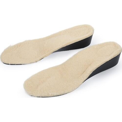 Warm Pu sports heighten insole invisible inner raised arch correction pad breathable arch mens and womens