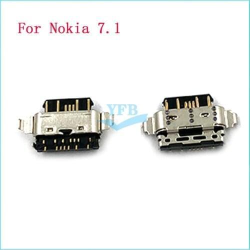 10pcs For Nokia 5.1 6.1 7.1 7 8 Plus Micro Usb Charging Connector Plug Dock Socket Port