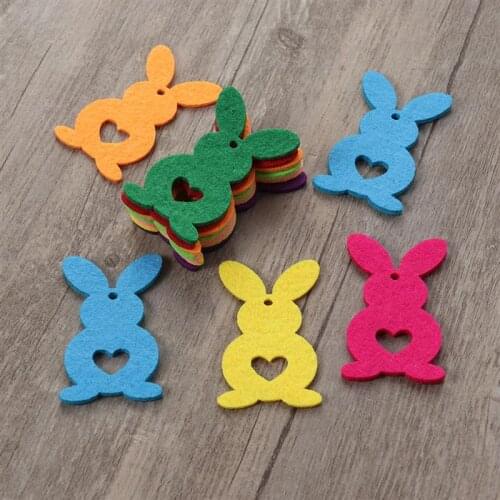 10pcs Cute Nonwoven Felt Creative Hare Decor Hare Decor Bunny Decor for Gift Clothing