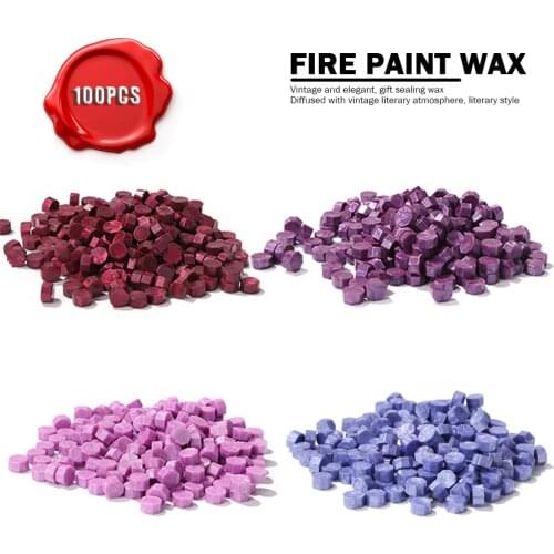 100Pcs Seal Stamp Wax Seal beans Stamp Beads for Envelope Wedding Birthday Party Invitation Sealing Wax stamp Making Tools