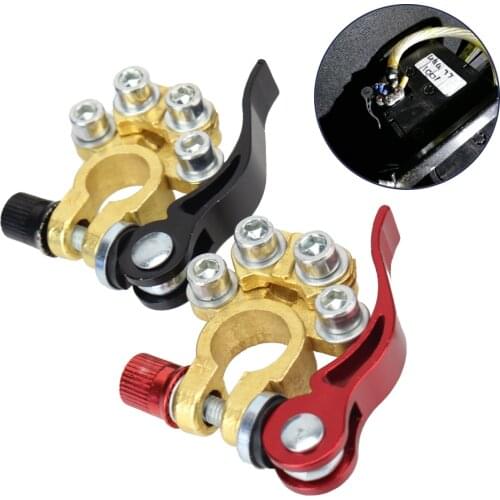 12V 24V Shut-Off Connectors Universal Main Cable Post Terminal Terminal Quick Disconnect Car Battery Terminal Wire Cable Clamp