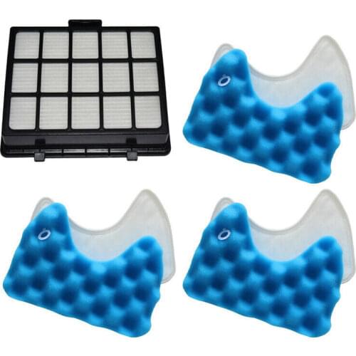 3 Sets Sponge +1Pcs Filter For Samsung Dj97-00492A Sc6520 Sc6530 Replacement