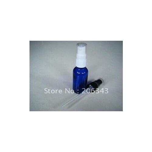 30ml blue essential oil bottle with plastic spray for cosmetic l packaging,glass bottles