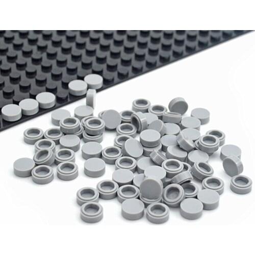 450pcs Building block accessories Round 1x1 Flat Studs 98138 Building Blocks Compatible all brands MOC Toys For Kids Creative