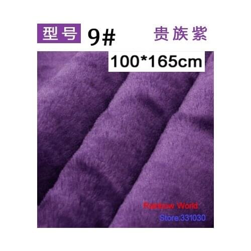 9# deep purple 8mm Minky fleece plush PV velvet fabric velboa for DIY Stuffed toys blankets animal dog house(100*165cm)