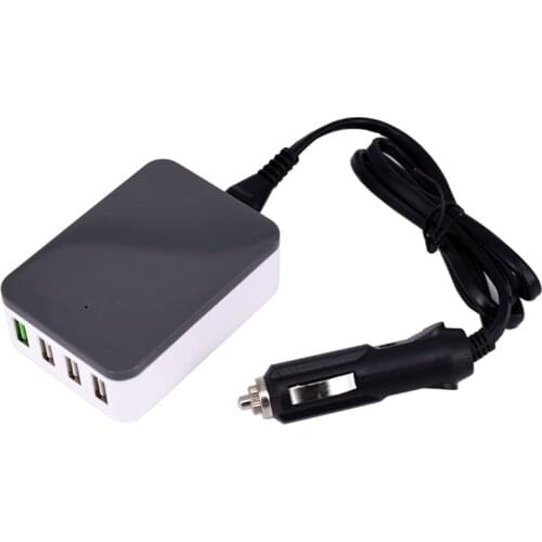 Car Ship 24V12V to 5V usb Mobile phone 9V12V QC fast charge Battery lithium battery Voltage converter 4 ports 9A 50W