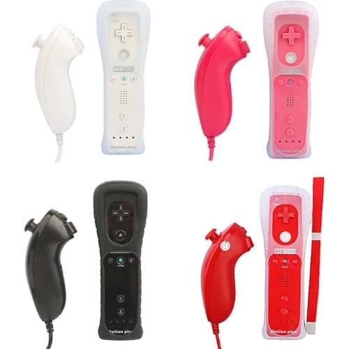 Wireless Remote Gamepad Controller For Nintend Wii Nunchuck For Nintend Wii Remote Control Joystick Joypad Optional Motion Plus