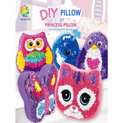 DIY Material Package Kids Arts&Crafts Making Children Pillow Plush Toys Handmade Kawaii toys Plush Parent-Child Interactive Toys