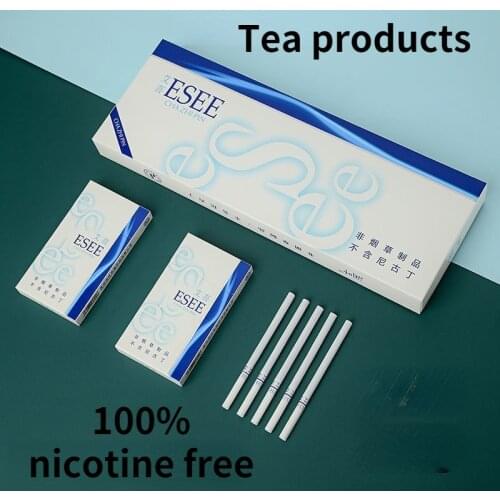 ESEE Thick Branch White WBL Ice Mint Flavors Herbal Tea Smoke Healthy No Nicotine Cigarettes Tobacco 100% nicotine free