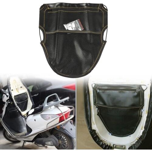 Leather Motorcycle Under Seat Storage Pouch Bag Case Durable Premium Compact
