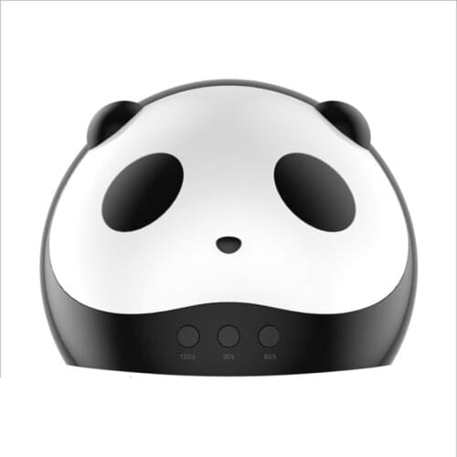 Lulaa New Cute Panda 18W 12 Pcs Leds USB Nail Dryer Drying Nail Polish Manicure Tools for LED Lamps UV Lamp With Timer Kit