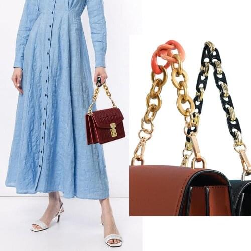 Metal Chain for Bags Belt Straps for Bag Parts Accessories Handbags Handle Chains Belts Replacements Short Asas Para Bolso