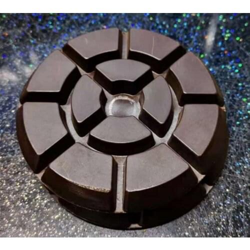 9 pieces set Copper hybrid pad transitional Diamond Floor Polishing Pad 100mm 10mm thick