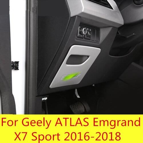Main driving storage box sequins modified special interior sequins car Accessories For Geely ATLAS Emgrand X7 Sport 2016-2018