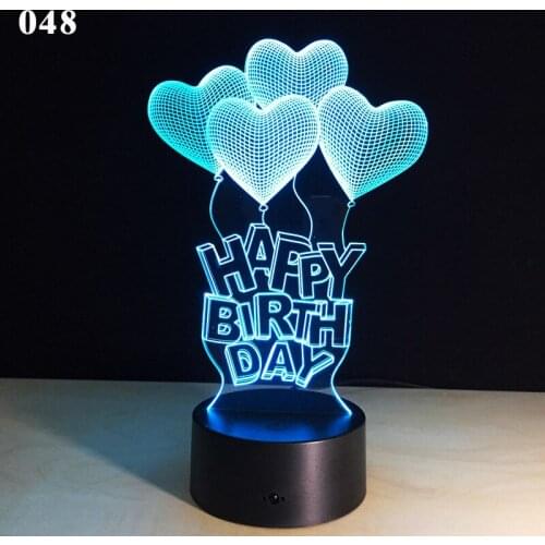 Valentines Day Gift Anime Lamp Desk Lamp 3D Night Light Room Lights for Children Led Bulbs Bright Table Valentines Usb Baby Rgb