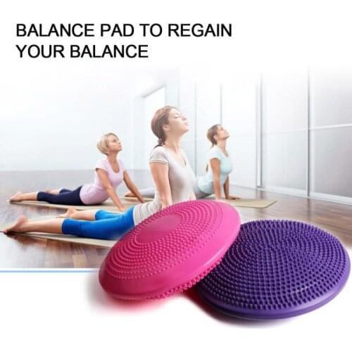 Yoga Balance Board Gym Stability Training Cushion Wobble Pad Ball Home Exercise Ball Massage Rotary Balanceboard Exerciser