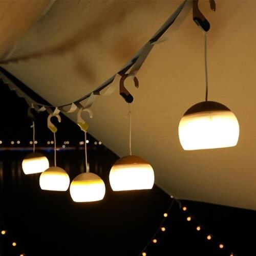 Portable LED Camping Lantern Outdoor Camping USB LED Lamp Travel Hiking Camping Tent Light Emergency Night Light Hanging Lantern