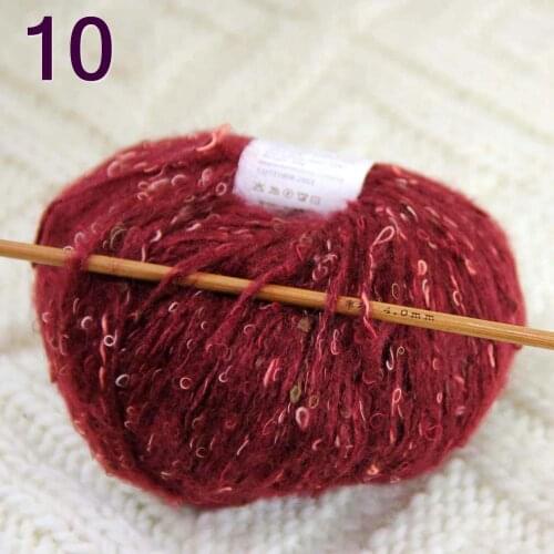 Sale 1SkeinX50gr Luxury Fluffy Soft NEW MOHAIR Shawls Hand Knit Crochet Yarn Crimson 825-10