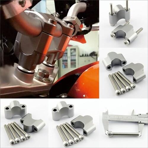 Silver Motorcycle Handlebar Heightening Code Increase Rearward Shifting Accessories For KTM Duke 125 200 390 2011-2016
