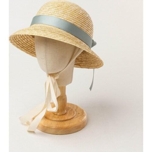 2020 summer new childrens sun hat bow decoration with straw hat with straw straw fisherman hat summer outdoor tourism sun hat