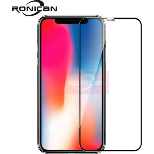 For iPhone X XS glass Screen RONICAN original altra thin anti knock for iphone XR film cover screen for iphone XS MAX glass film