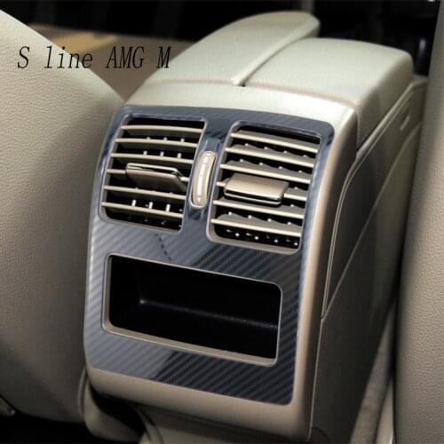 Carbon fiber for Mercedes Benz GLK X204 Accessories Auto Air Conditioning Outlet Vent Trim Interior Covers Stickers Car Styling