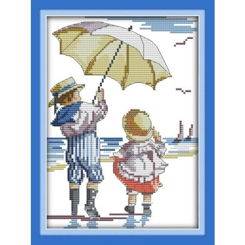 Joy Sunday The Wind Rises Handmade Cross Stitch Patterns with Charts Needlework Embroidery Cross Stitch Embroidery Home Decor