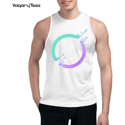 New Fashion Men Summer Tank tops Liquid Circle Square graphic painting printed male Waistcoat casual Streetwear Vest