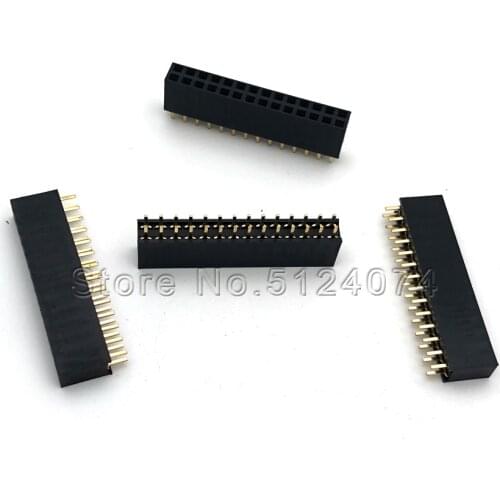 10pcs/lot Double row female Spacing 2.54mm 2x14pin double row seat 28P female connector 2*14P DIP