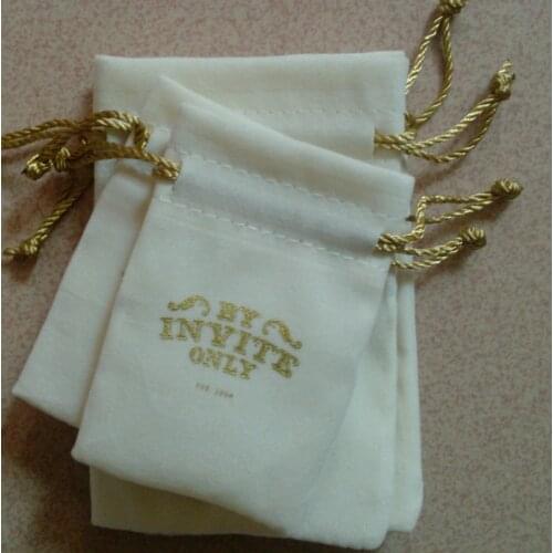 100pcs/lot wholesale small velvet jewelry gift pouch velvet drawstring pouch bag custom logo for toiletry storage and packaging