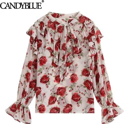 Candyblue Blouses With Sleeves