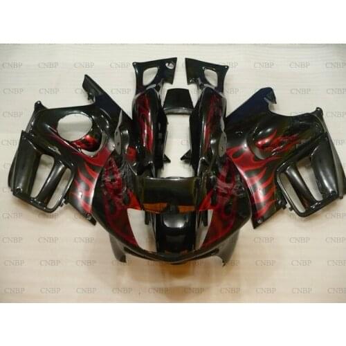 CBR 600 F3 1995 - 1998 Full Body Kits CBR 600 F3 1997 Fairing Kits CBR600 F3 1996 Black Red Flame Fairing Kits