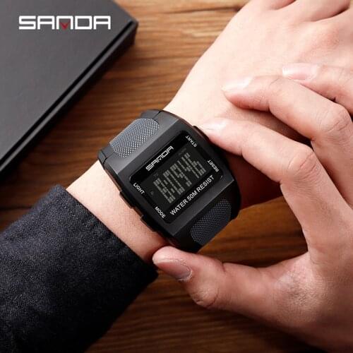 BASID Sports Mens Watches Fashion Army Military Watch Man Waterproof Male Digital Clock Wristwatches Male Classic Electronic