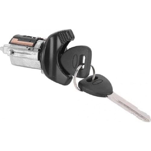 Ignition Lock Cylinder with Key for Ford Lincoln Mercury Models with Black Bezel OE:F3DZ11582E Automobile Ignition Lock Cylinder