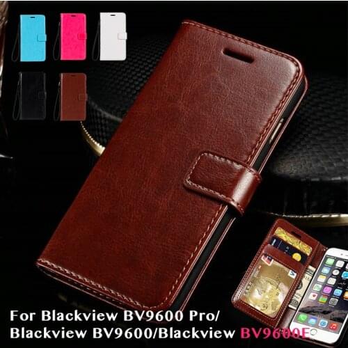 Pu Leather Case For Blackview BV9600 Pro Phone Case For Blackview BV9600/Blackview BV9600E Flip Case Soft Silicone Back Cover