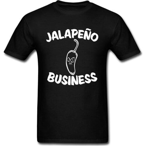 Jalapeno Business Printed T-Shirt Labor Day 100% Cotton Round Collar Men Tops Shirts Crazy T Shirt 2018 New Short Sleeve Tshirts