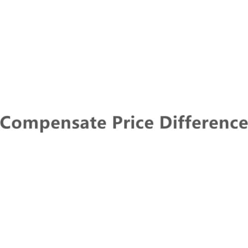 Compensate Price Difference, No Product