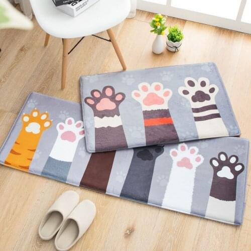 Kitchen Mat Bath Carpet Floor Mat Home Entrance Doormat Short Velvet Absorbent Bedroom Living Room Floor Mats Modern Kitchen Rug