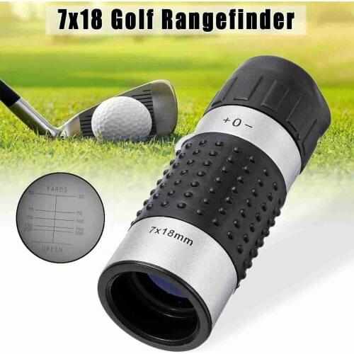 Mini Size 7x18 Monocular Telescope Binoculars Golf Zooming Focus Binoculo Hunting Scope With Line Mark For Outdoor Sports