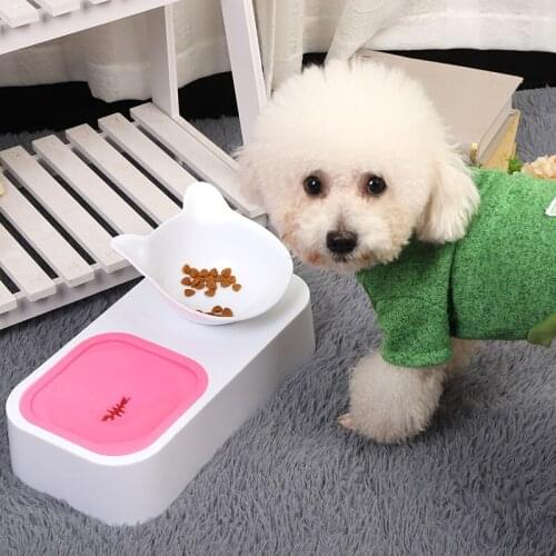 Dog Cat Bowl Non-Slip Food Water Bowls Splash-Proof Puppy Food Feeding Dish Cute Drinking Water Bowl Pet Products Accessories