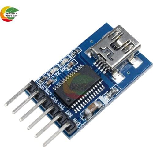 Ziqqucu 3.3V 5.5V FT232RL FT232 FTDI USB to TTL Serial Adapter Module for Arduino Mini Port Board USB TO RS232 Pro Mini