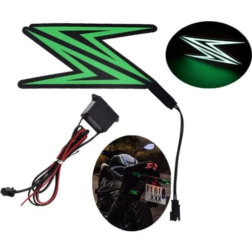 Motorcycle Night Riding Cold Light Signal Flashing Stripe Luminous Sticker For Kawasaki Z900 Z650 Z1000 Z800 Z750 Z300 Z250 Z125