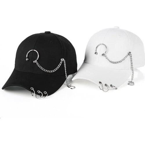 LINJW 2020 New Spring Baseball Cap with Ring Men Women Hip Hop Snapback Caps Street Style Summer Baseball Hat Outdoor Dad Hats